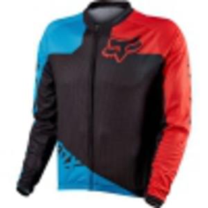 KOSZULKA ROWEROWA Z DUGIM RKAWEM NA ZAMEK FOX LIVEWIRE RAC BLUE/RED - 2825554590