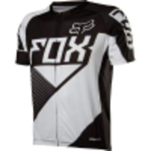 KOSZULKA ROWEROWA FOX LIVEWIRE RACE BLACK/WHITE na zamek - 2825554606