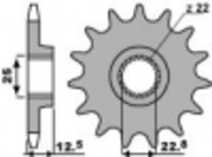 Zbatka przd PBR 2180 JTF3221 (acuch 520) Polaris Trail Scrambler Sportsman 250 300 400 500 - 2825555006