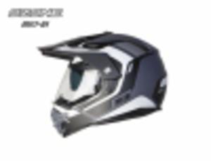 Kask Enduro Off-Road OZONE MXT-01 BLACK/GREY/WHITE MATT z szyb blenda MXT01 2016 - 2825555945