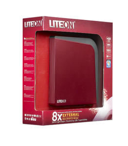 DVDRRW SLIM 8xLS USB Box red eSAU208-124 - 2824917504