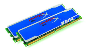 DDR2 4GB (2x2GB) HyperX Blu 800MHz CL5 Dual KHX6400D2B1K2/4G - 2824917015