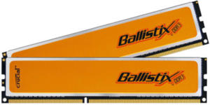 Crucial 2x2GB kit Ballistix 1600MHz DDR3 NON-ECC 8-8-8-24 DIMM C3262019 - 2824913627