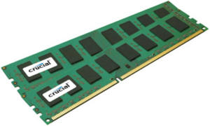 Crucial 2x1GB kit 1333MHz DDR3 NON-ECC CL9 DIMM C3262008 - 2824913632