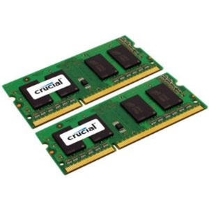 Crucial 2x1GB kit 1333MHz DDR3 NON-ECC CL9 SODIMM C3262012 - 2824913635