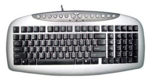 KB-21 black/silver PS/2 multimedia