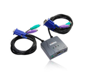 Edimax KVM PS/2 Switch dla 2 komputerw (kable 1.2m w zestawie) C0180085 - 2824914870