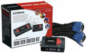 Edimax KVM PS/2 SOHO Switch dla 2 komputerw (kable 1.2m w zestawie) C0180088 - 2824914873