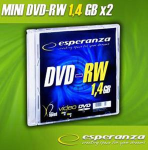 mini DVD-RW Esperanza [ slim jewel case 1 | 1.4GB | 2x ] C9740124 - 2824915203