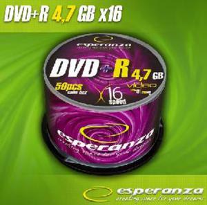 DVD+R Esperanza [ cake box 50 | 4.7GB | 16x ] C9740021 - 2824915205