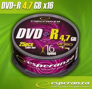 DVD+R Esperanza [ cake box 25 | 4.7GB | 16x ] C9740022 - 2824915206