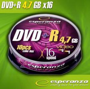 DVD+R Esperanza [ cake box 10 | 4.7GB | 16x ] C9740023 - 2824915207