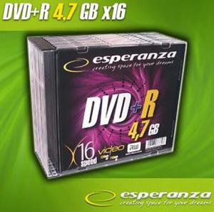 DVD+R Esperanza [ slim jewel case 10 | 4.7GB | 16x ] C9740024 - 2824915208