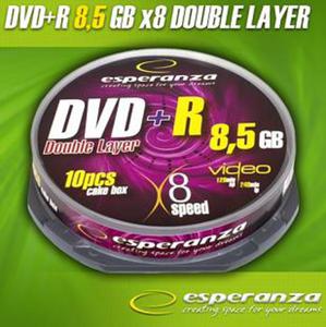 DVD+R DL Esperanza [ cakebox10 | 8,5 GB | 8x ] C9740558 - 2824915212