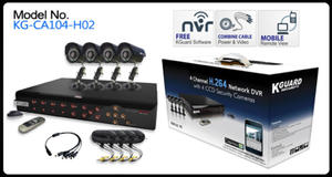 KGUARD zestaw monitoring 4 x kamera CCTV KG-CA104-H - 2824919018