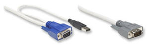 Intellinet KVM kabel zintegrowany 3 w1 USB do KVMa 501620/521796/521871 1,8m C0367347 - 2824916451