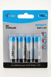 i-tec INFINITY Akumulatory LSD AA 2500mAh Gotowe do uycia Bez samorozadowania C6201328 - 2824916806