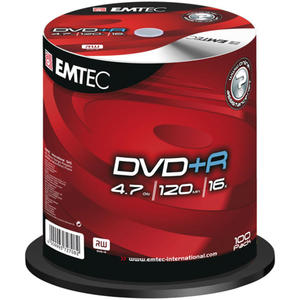 DVD+R EMTEC 4,7GB X16 CB-100 - 2824914990