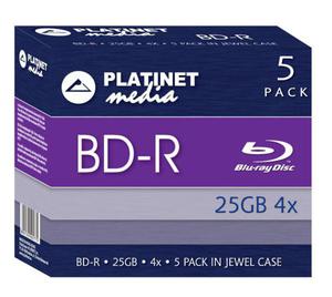 Platinet bd-r blu-ray 25gb 4x jewel case*5 - 2824918842