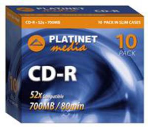 Platinet cd-r 700mb 52x slim case*50 - 2824918847