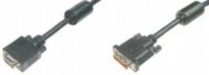 Kabel monitorowy DVI-I dual link - VGA, 2xferryt, 2m - 2824912431