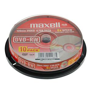 MAXELL DVD-RW 4,7GB 6X CAKE*10 275892.05.TW - 2824917707