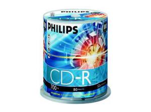 PHILIPS CD-R 700MB 52X CAKE*100 CR7D5NB00/00 - 2824918802