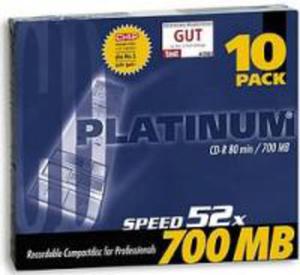 PLATINUM CD-R 700MB 52X KOPERTA*10 - 2824918902