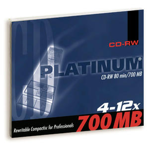 CD-RW PLATINUM 700MB 12x JEWELCASE 10szt. - 2824918914