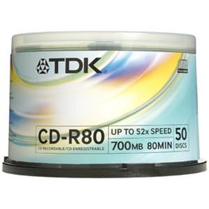TDK CD-R 700MB 52X CAKE*50 - 2824920488
