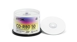 TDK CD-R 700MB 52X PRINTABLE CAKE*50 - 2824920489