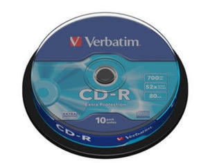 VERBATIM CD-R 700MB 52X EXTRA PROT. CAKE*10 43437 - 2824921228
