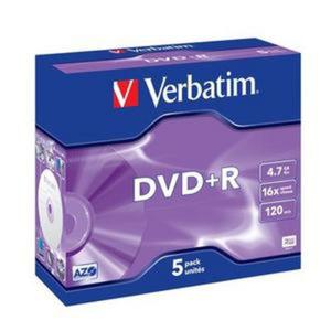 VERBATIM DVD+R 4,7GB 16X JEWEL CASE*5 43497 - 2824921231