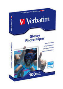 VERBATIM PHOTO PAPER INKJET GLOSSY PHOTO PAPER 100PCS 200G 10X15CM 45014 - 2824921255