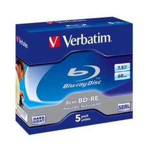 VERBATIM BD-RE BLU-RAY 2X 7.5GB 8CM JEWEL CASE 43663 - 2824921298