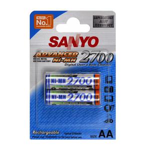 SANYO AKUMULATOR R6(AA) 2700mAh 2SZT/BLISTER HR-3U-2BP(2700) - 2824919927