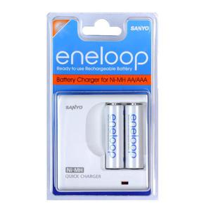 SANYO ENELOOP QUICK CHARGER + 2x ACCUMULATOR R6(AA) 2000mAh MDR02-E-2-3UTG - 2824919932