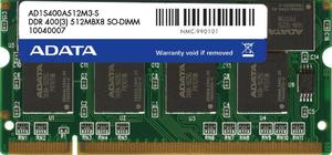 DIMM DDR 512MB, 400MHz, A-DATA Retail - 2824911514
