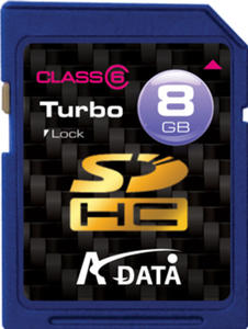 SecureDigital (SDHC) Card 8GB, A-DATA Class6 - 2824911519