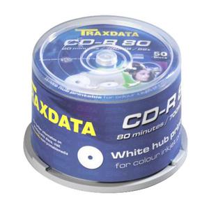 TRAXDATA CD-R 700MB 52X FF PRINTABLE CAKE*50 9017E3ITRA006 - 2824921028