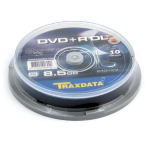 TRAXDATA DVD+R 8,5 GB 8X DOUBLE LAYER CAKE*10 906753ITRA003 - 2824921034