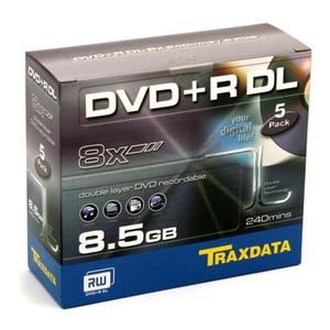 TRAXDATA DVD+R 8,5 GB 8X DOUBLE LAYER JC*5 906344ATRA013 - 2824921035