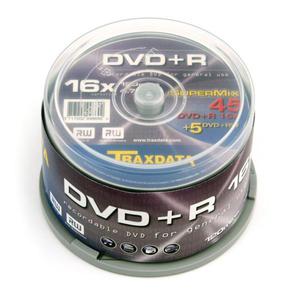 TRAXDATA DVD+R 4,7GB 16X +DVD+RW 2X CAKE*45 +5 9997E3ITRA003 - 2824921042