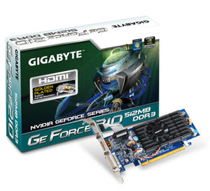 GeForce CUDA GF210 512MB DDR2 64BIT DVI + HDMI + D-Sub Low-Profile BOX - 2824915734