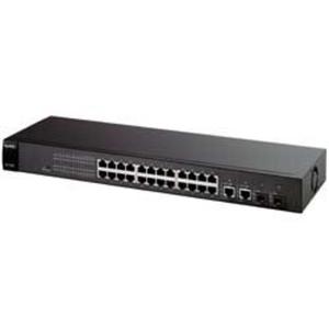 ZyXEL ES-1528 24x 10/100 ExtraSmart switch, 2x 1000Base-T, 2x open SFP slot, DoS prevention, auto VoIP - 2824921829