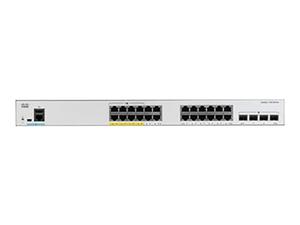 CISCO Catalyst 1000 24-Port Gigabit PoE+ PoE Budget 370W 4 x 1G SFP Uplinks LAN Base - 2874558695