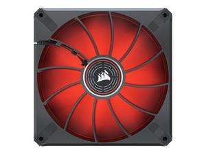 CORSAIR ML140 LED ELITE 140mm Magnetic Levitation Red LED Fan with AirGuide Single Pack - 2872262744