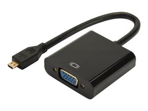 DIGITUS DA-70460 Digitus Adapter audio-video microHDMI typ D do VGA, FHD, z audio 3.5mm MiniJack - 2875034002