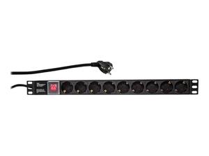 LOGILINK PDU9C02 LOGILINK- 19 Listwa zasilajaca - 9 gniazd (DIN49440) - 2873828990