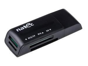 NATEC NCZ-0560 Natec Czytnik Kart MINI ANT 3 SDHC, MMC, M2, Micro SD, USB 2.0 Black - 2874558903